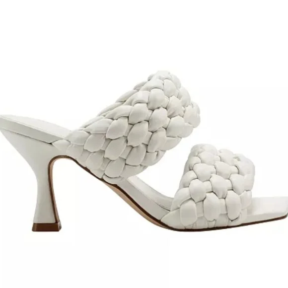 Marc Fisher Toree Heel Sandals Cream -9 - Picture 2 of 9